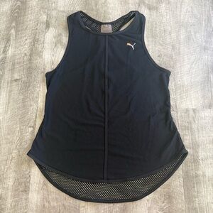 Puma Women's Navy Mesh Tank Top